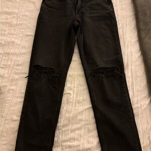 American Eagle Outfitters Black Ripped Jeans